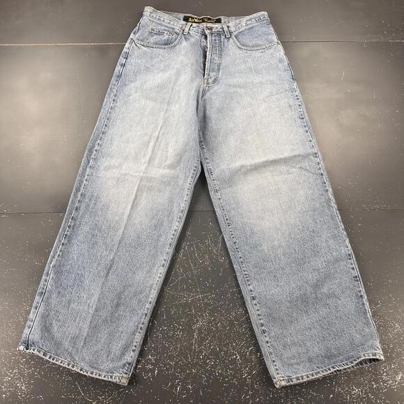 VTG Dr Martens Air Wair Jeans 34x34 Balloon Baggy Wide Leg Y2K Jnco Style USA - Picture 2 of 11